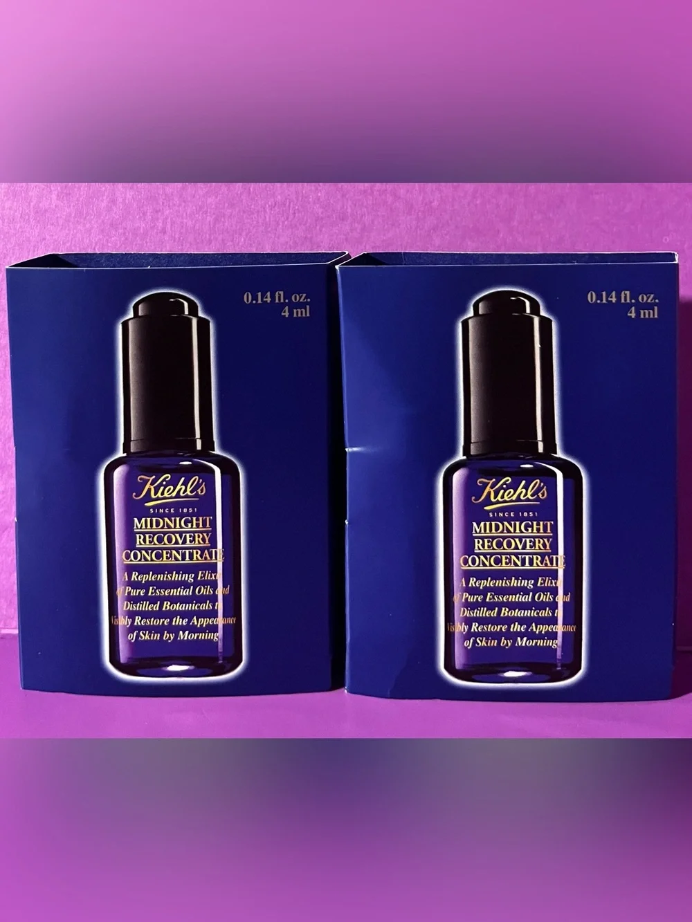 KIEHL’S - MIDNIGHT RECOVERY CONCENTRATE  (4ml x 2). 2/$15